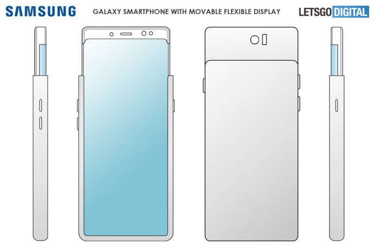 Галерея дня: смартфон-слайдер Samsung Galaxy S11 Plus со сворачивающимся выдвижным экраном-водопадом