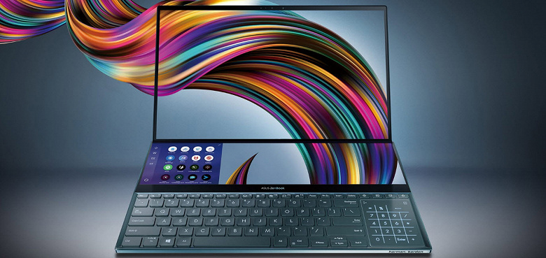 Ноутбук будущего Asus ZenBook Pro Duo с дополнительным экраном выходит в России 