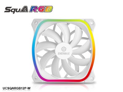 Вентилятор Enermax SquA RGB теперь доступен и в белом цвете
