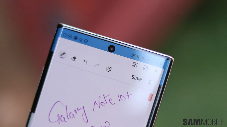 Samsung сжалилась. Вырез Galaxy Note10 теперь может выполнять роль индикатора уведомлений