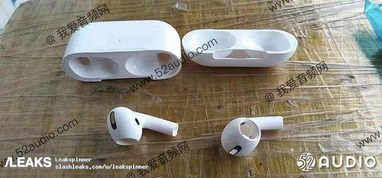 Беспроводные наушники Apple AirPods 3 в новом дизайне красуются на фотографиях
