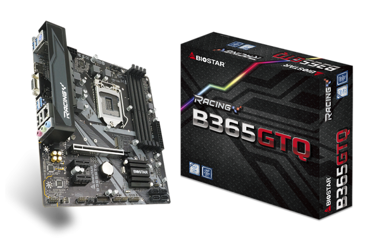 Системная плата Biostar Racing B365GTQ предназначена для небольших игровых ПК