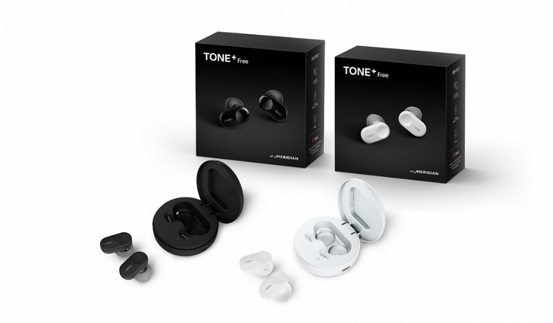 LG Tone+ Free — полностью беспроводные наушники с шумоподавлением, защитой от влаги и быстрой зарядкой