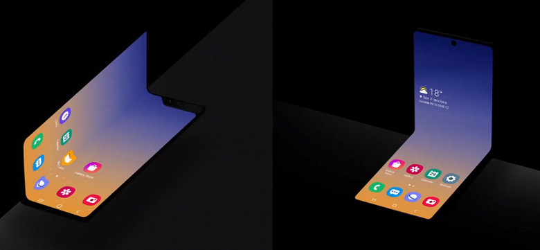 Samsung показала принципиально изменившийся Galaxy Fold 2. Он похож на складывающийся пополам Galaxy Note10