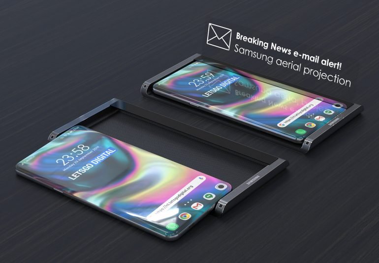 Галерея дня: флагманский Samsung Galaxy S11 с экраном-водопадом сможет создавать воздушные проекции