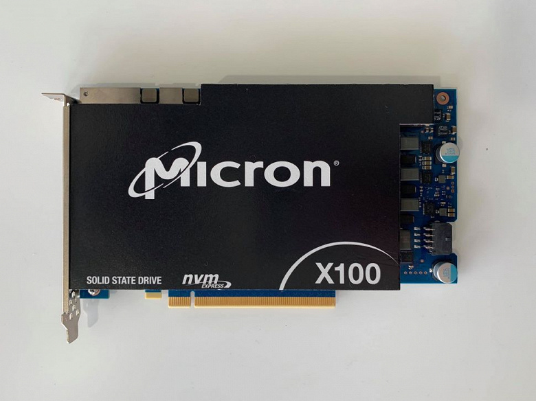 Micron называет твердотельный накопитель X100 на памяти 3D XPoint «самым быстрым в мире»
