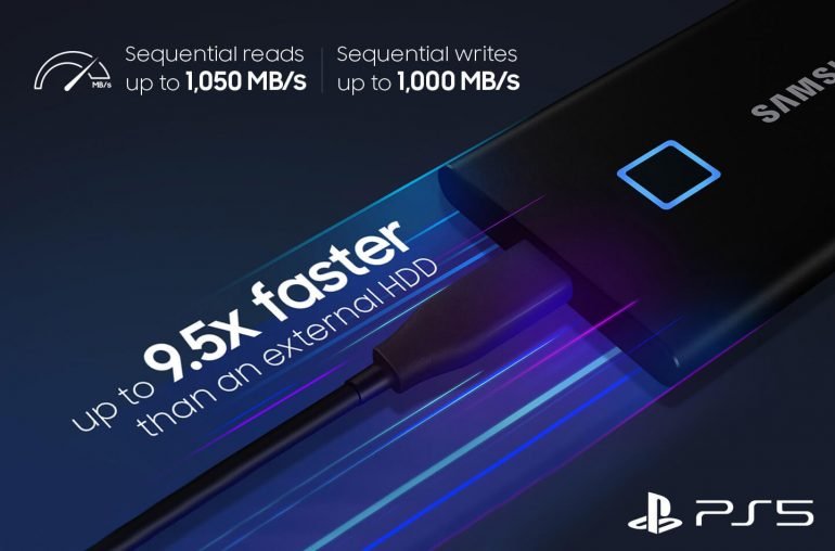 PlayStation 5 поддерживает новейший SSВ Samsung со сканером отпечатков пальцев