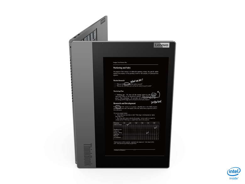 Ноутбук Lenovo ThinkBook Plus получил гигантский экран E Ink
