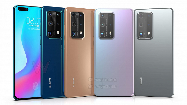 Премиальный Huawei P40 Pro со всех сторон, во всех цветах и высоком качестве