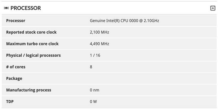 Топовый мобильный процессор Intel Core i7-10875H получит 8 ядер частотой до 4,5 ГГц