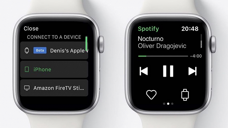Apple Watch стали менее зависимыми от iPhone. Для Spotify смартфон теперь не нужен