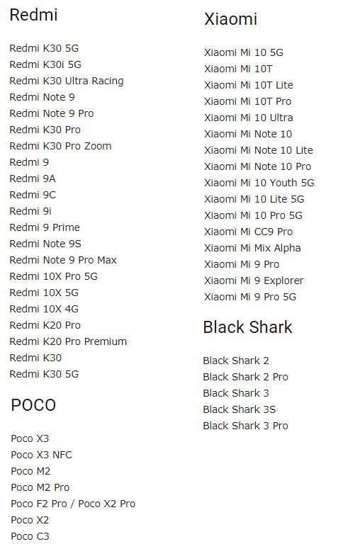 MIUI 13 выйдет на этих смартфонах Xiaomi, Redmi и Poco. Первый список совместимых устройств