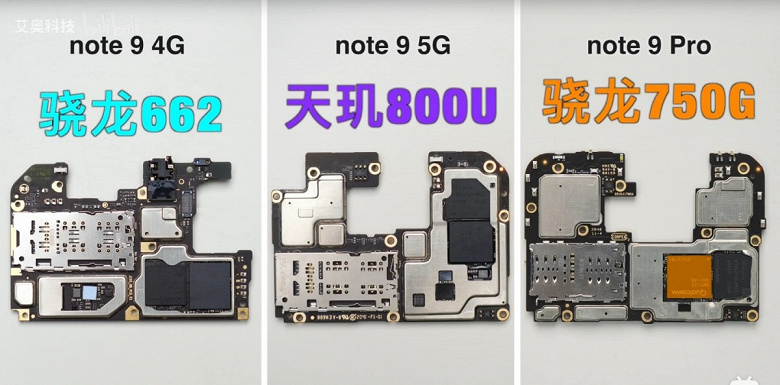Новейшие Redmi Note 9 5G и Redmi Note 9 Pro 5G уже разобрали на детали