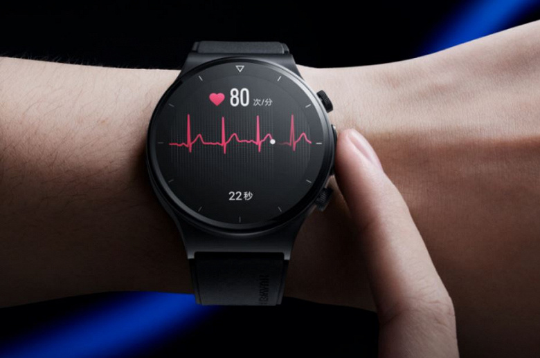 Сапфировое стекло, GPS, 12 дней автономности и регистрация ЭКГ. В Китае стартуют продажи умных часов Huawei Watch GT 2 Pro ECG