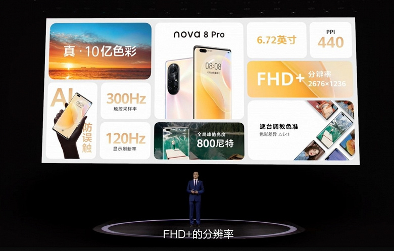 EMUI 11, 120 Гц, Kirin 985, 64 Мп и 66 Вт. Представлены смартфоны Huawei Nova 8 и Nova 8 Pro