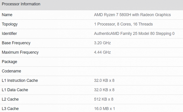 Очередной новый процессор AMD предложит внушительный прирост производительности. Ryzen 7 5800H засветился в тесте