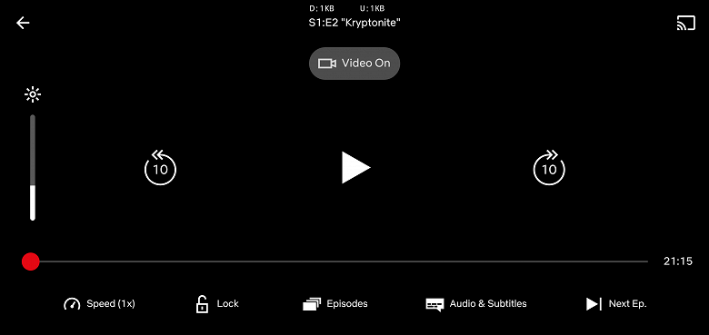 Отличное нововведение Netflix для Android. Добавлен режим Audio Only