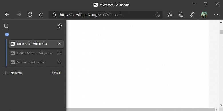 Microsoft Edge на пороге огромного обновления — вертикальные вкладки и не только они