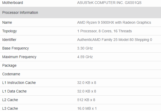 8 ядер и 16 потоков для ноутбука c поддержкой разгона. Флагманский AMD Ryzen 9 5900HX засветился в готовых устройствах и бенчмарке