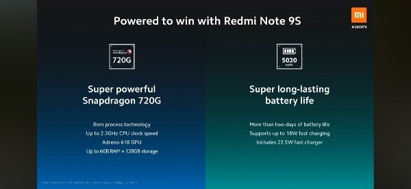 Snapdragon 720G и квадрокамера за $180: стартовали продажи Redmi Note 9S