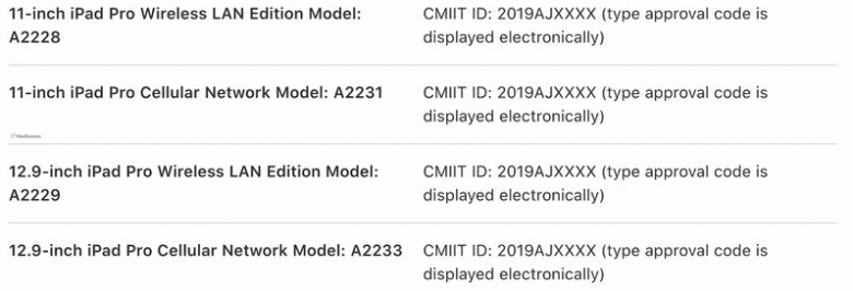 На сайте Apple замечено упоминание о четырех новых моделях iPad Pro