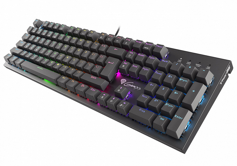 В механической клавиатуре Genesis Gaming Thor 300 RGB используются переключатели Outemu Brown