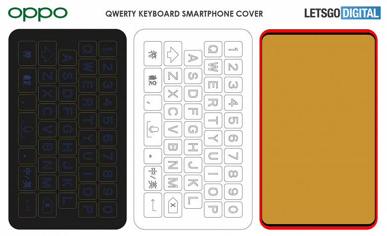 Уникальный чехол с QWERTY-клавиатурой для смартфона в исполнении Oppo