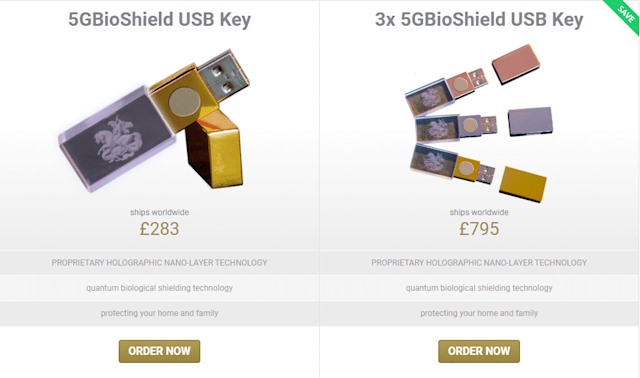 В Великобритании продают USB-устройства, «защищающие от 5G»