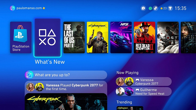 Sony PlayStation 5 получит на 100% новый интерфейс с новыми возможностями