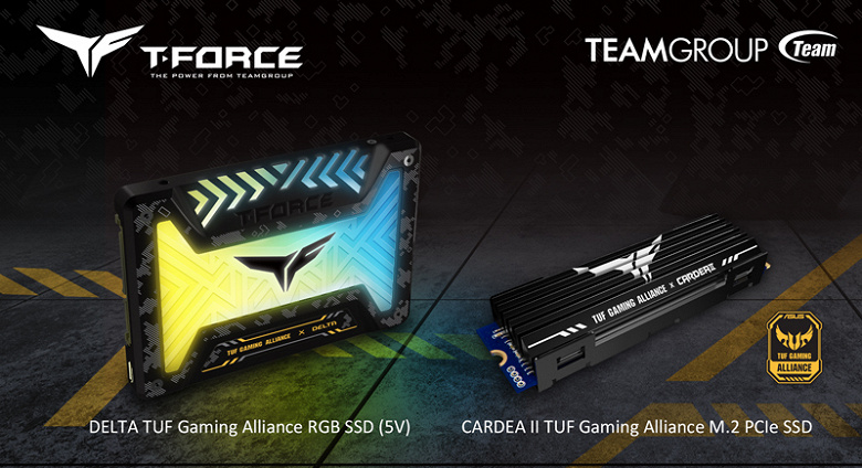 Накопитель T-Force Cardea II TUF Gaming Alliance стал первым SSD типоразмера M.2, сертифицированным Asus TUF Gaming Alliance