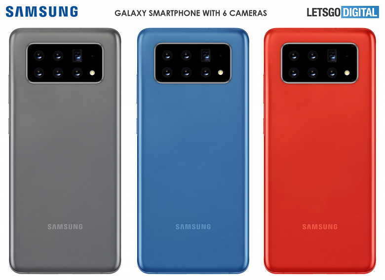 Samsung может создать смартфон с шестикамерной системой, где ряд датчиков сможет поворачиваться