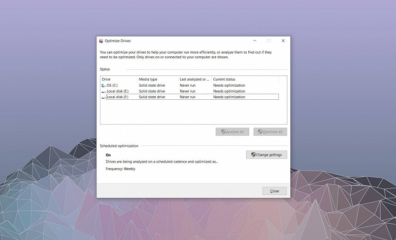 Что ещё «сломалось» в новой версии Windows 10. На самом деле оптимизация дисков работает