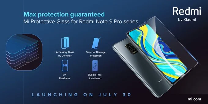Xiaomi представила сверхпрочное защитное стекло твердостью 9H для Redmi Note 9 Pro и Redmi Note 9 Pro Max