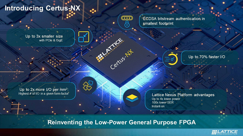 В семейство Certus-NX вошли FPGA общего назначения с пониженным энергопотреблением