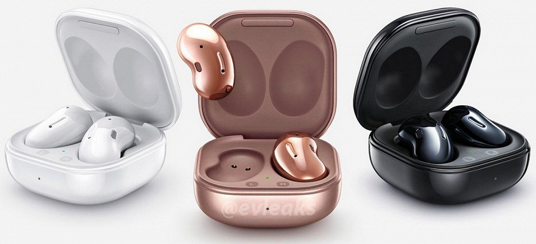 Эти «бобы» Samsung предложит нам засовывать себе в уши. Наушники Galaxy Buds Live засветились на официальных изображениях