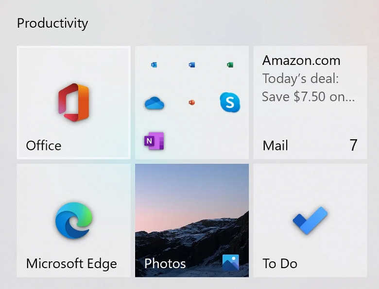 Microsoft показала ненастоящее меню «Пуск» и новый дизайн иконок