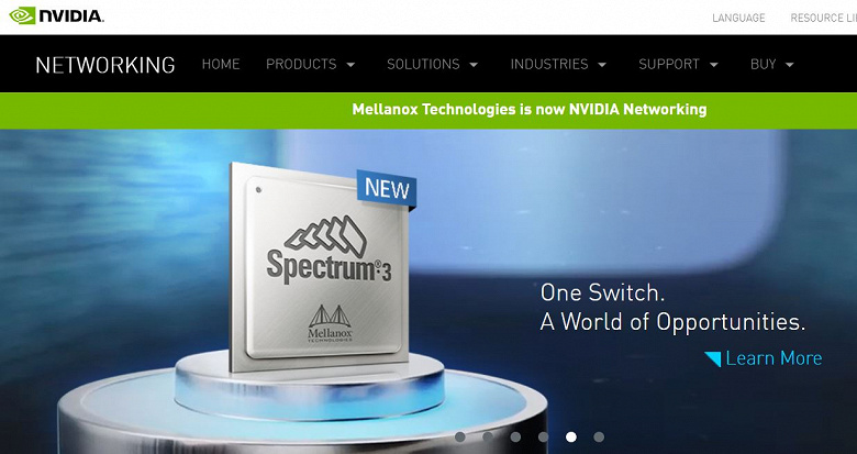 Nvidia отказалась от имени Mellanox