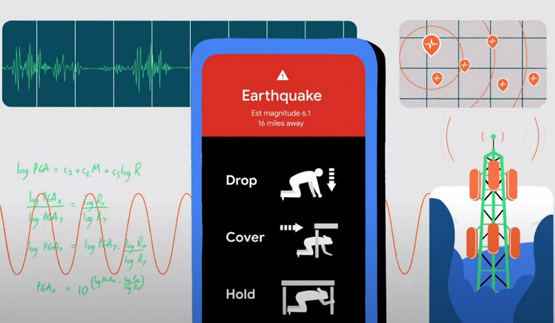 Google превращает смартфоны с Android в сеть для обнаружения землетрясений и раннего оповещения о них