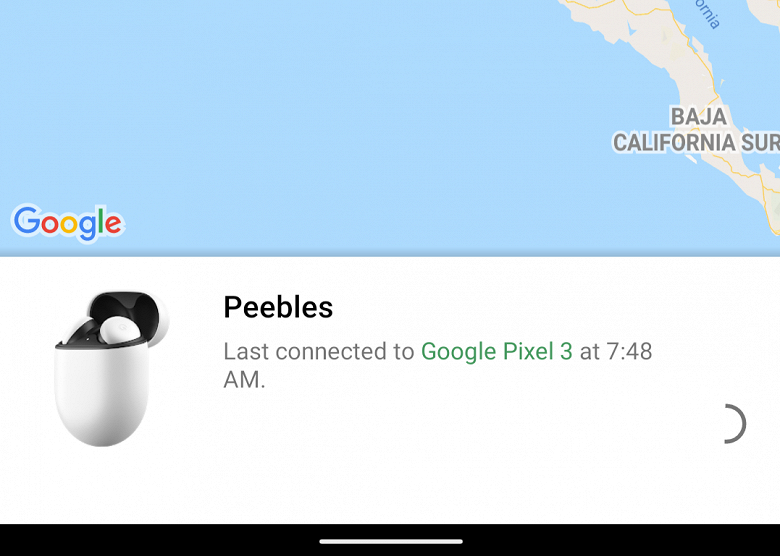 Наушники Google Pixel Buds теперь отображаются в приложении Find My Device