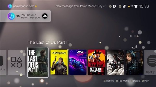 Так выглядит интерфейс PlayStation 5