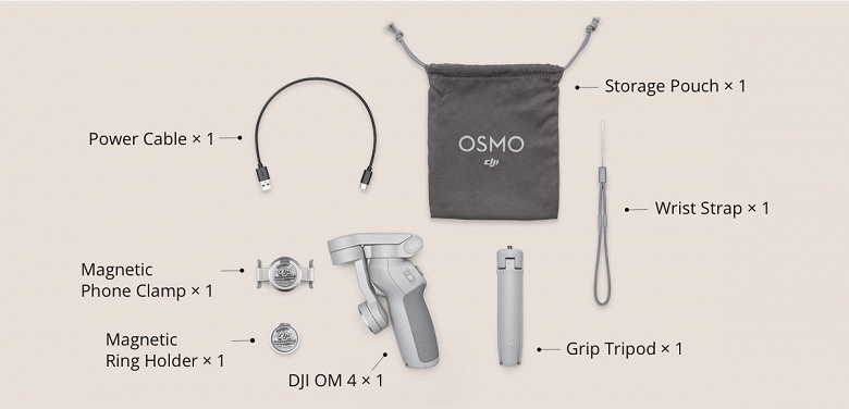 Представлен стабилизатор для смартфонов DJI Osmo Mobile 4 