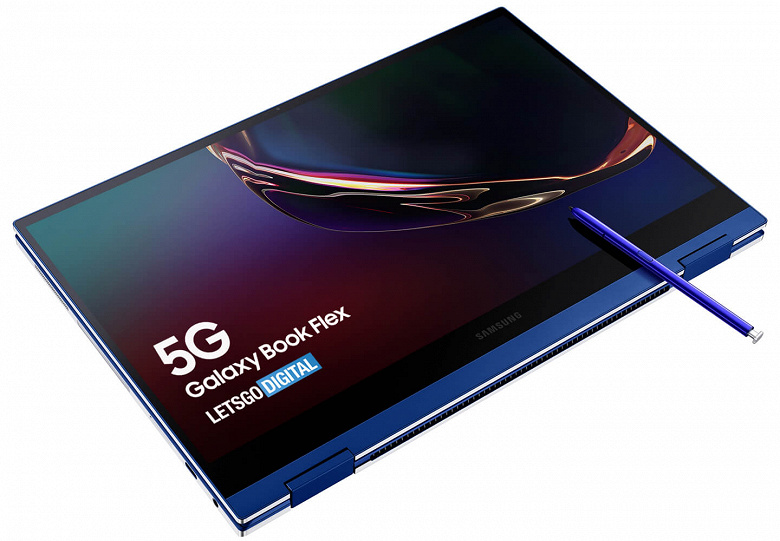 Ноутбук-перевертыш Samsung Galaxy Book Flex 5G поддержит обновленный стилус S Pen, как у Galaxy Note20 Ultra