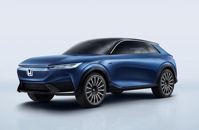 Примерно так будет выглядеть электрический кроссовер Honda нового поколения. Компания представила концепт SUV e:concept