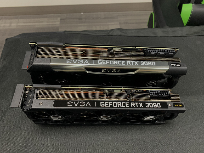 Внешний вид видеокарт EVGA GeForce RTX 3090 XC3 и FTW3 перестал быть тайной