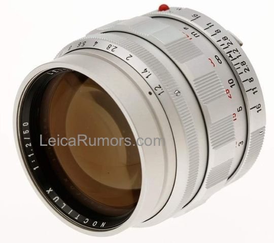 Leica приписывают намерение выпустить объектив Noctilux M 50mm f/1.2 ASPH Heritage стоимостью 8500 евро