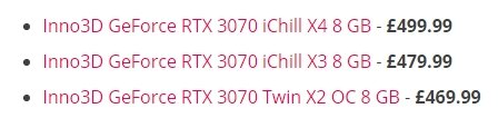 Стали известны цены на нереференсные видеокарты GeForce RTX 3000