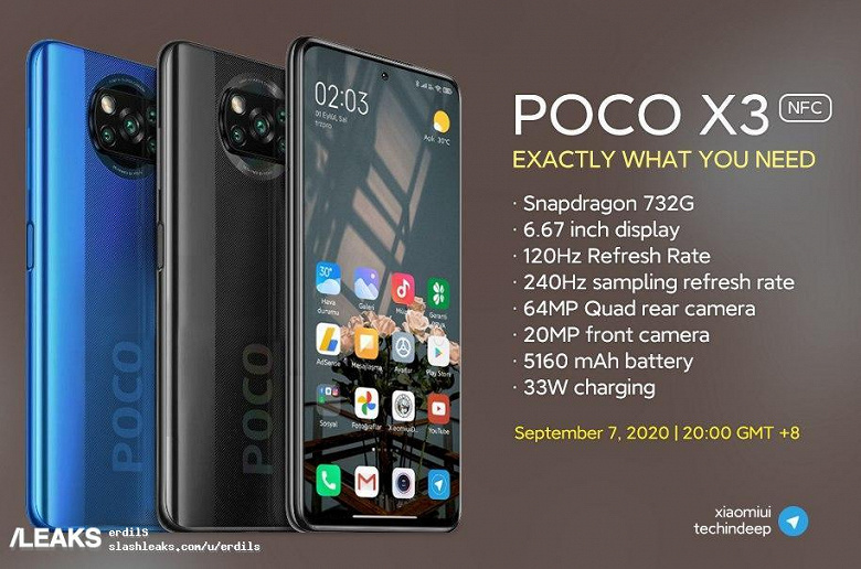 Качественное изображение и характеристики Poco X3 NFC