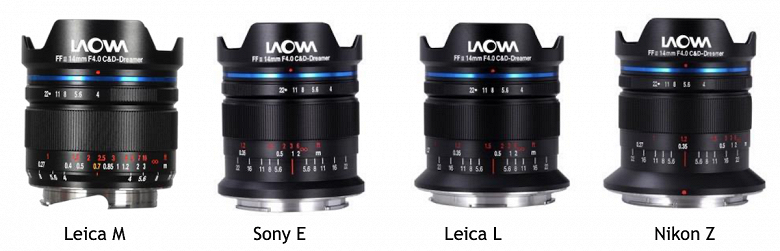 Представлен объектив Laowa 14mm f/4 FF RL Zero-D