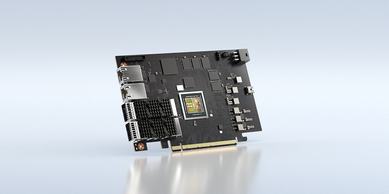 Nvidia объединила на одной плате процессор Arm, GPU Ampere и сетевой адаптер Mellanox. Представлены BlueField-2 и BlueField-2X