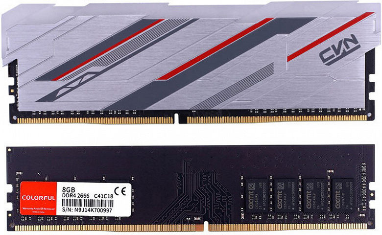 Каталог Colourful пополнили серии модулей памяти CVN Guardian и Warhalberd